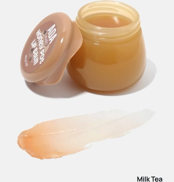 AOA Honey Pot Lip Balm Milk Tea