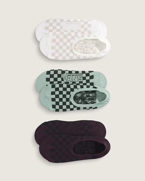 Printed Canoodle Socks 3-Pack in Dried Kelp Green | Vans