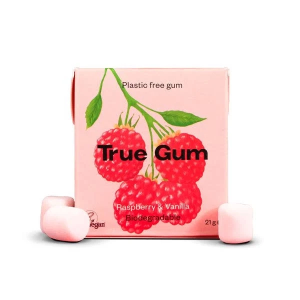 True Gum Raspberry & Vanilla Chewing Gum
