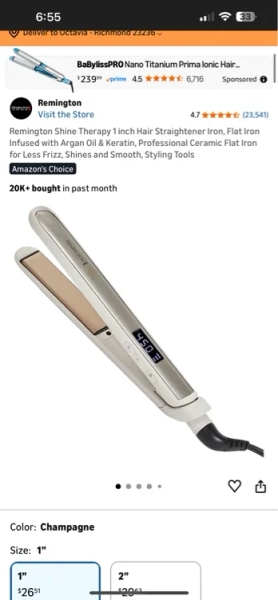 Amazon.com : Remington Shine Therapy 1 inch Hair Straightener Iron, Flat Iron Infused with Argan Oil & Keratin, Professional Ceramic Flat Iron for Less Frizz, Shines and Smooth, Styling Tools : Beauty & Personal Care
