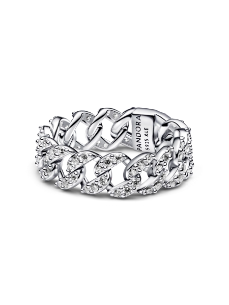 Pavé Cuban Chain Ring