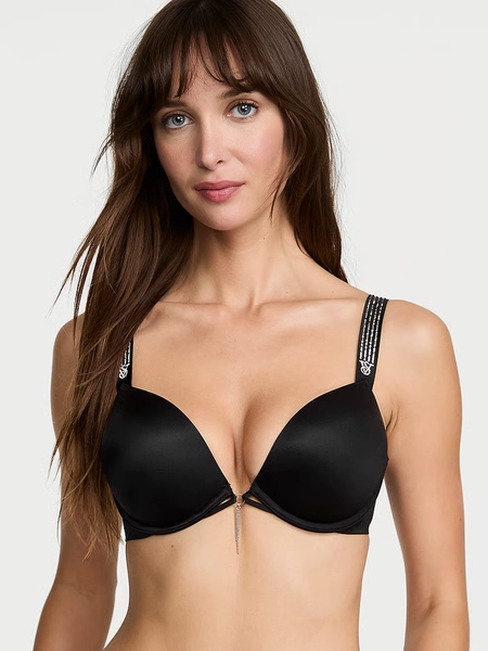 Bombshell Add-2-Cups Ombré Stripe Shine Strap Push-Up Bra