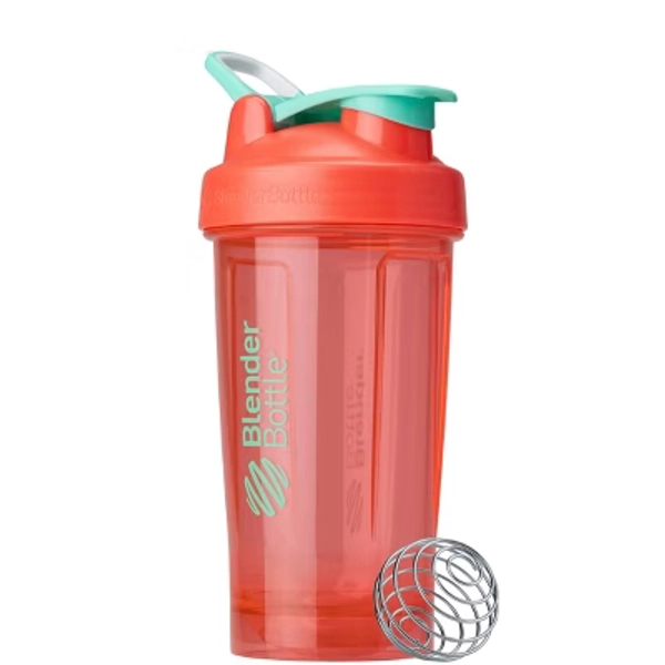 BlenderBottle 24 fl oz Plastic Pro24 Shaker Bottle Peach