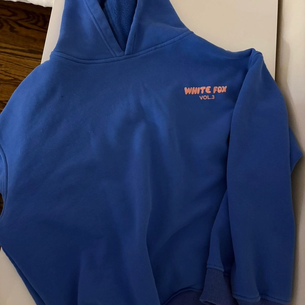 Blue White Fox hoodie #hoodie