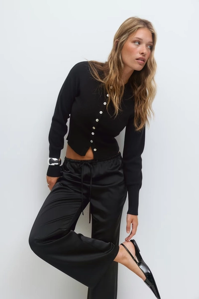 Knitted loungewear cardigan
