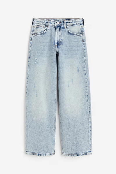 Willow Wide Leg Jeans - Light denim blue