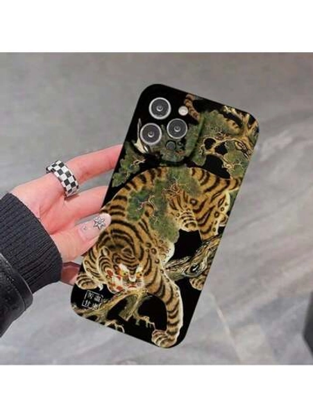 Tiger All-Inclusive Seismic Resistant Film Hard Phone Case For IPhone 11/12/13/14/15/16/PLUS/PRO/PROMAX Gift Protective Cover Gift For Men And Women