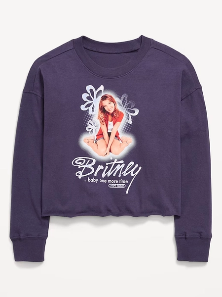 Britney Spears™ Graphic Raw-Edge T-Shirt for Girls
