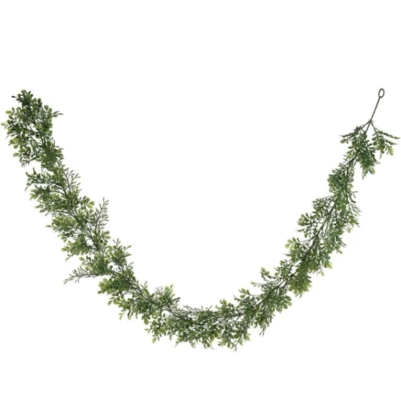 Ashland 6ft. Green Boxwood Garland