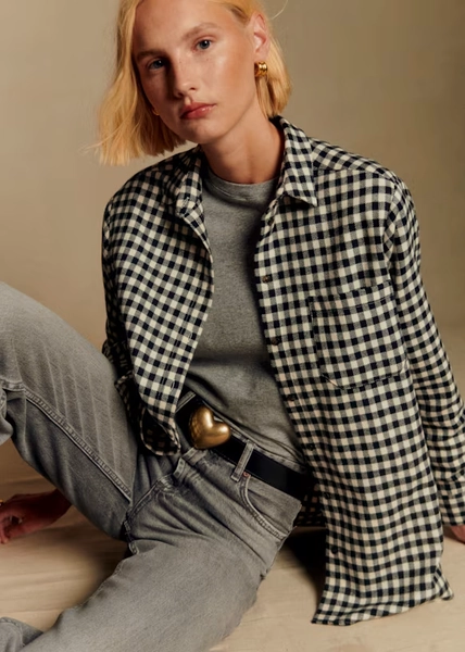 Max Shirt - Black ecru check