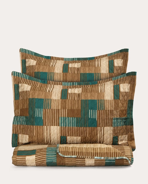 Kit colcha Boutis dupla face Luana - CASAL Multicor | Casa Riachuelo