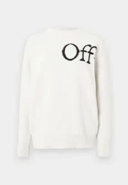 BOOKISH SHARED CREWNECK - Maglione - white/black