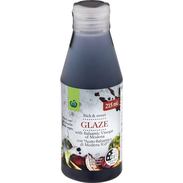 Woolworths Vinegar Balsamic Glaze 215mL