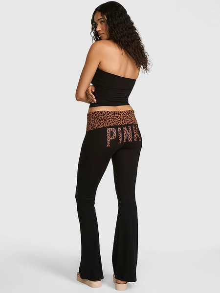 All-Day Cotton™ Foldover Flare Leggings