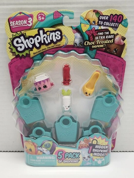 Shopkins Season 3 Pack of 5 Apple NEW