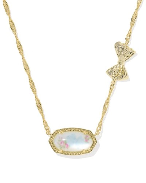 Kendra Scott x LoveShackFancy Bow Gold Elisa Necklace | Illusion