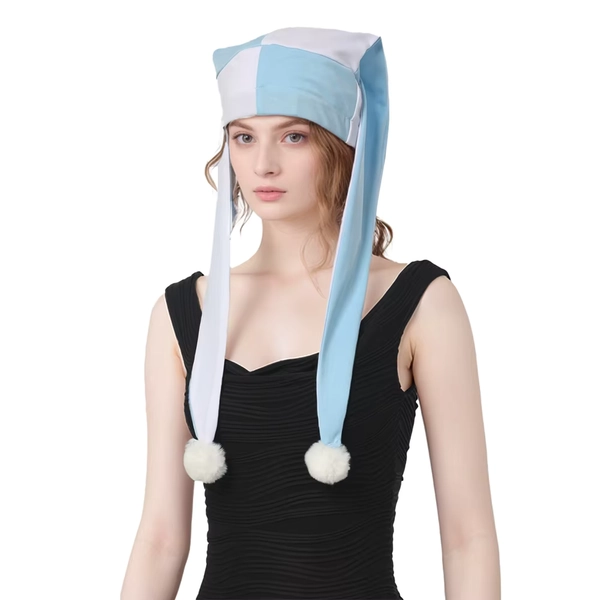 Women Striped Clown Hat Jester Fancy  Halloween Party Cap - AliExpress 