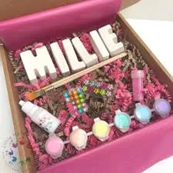 Personalised Painting Craft Pack ~ Kids Craft Kit ~ Paint Your Own Name ~ Children's Paint Gift Set~ Eid Gift - Birthday Gift