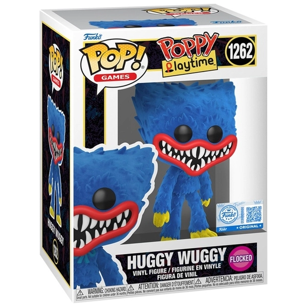 Funko POP! Games 1262: Poppy Playtime Huggy Wuggy (Flocked)