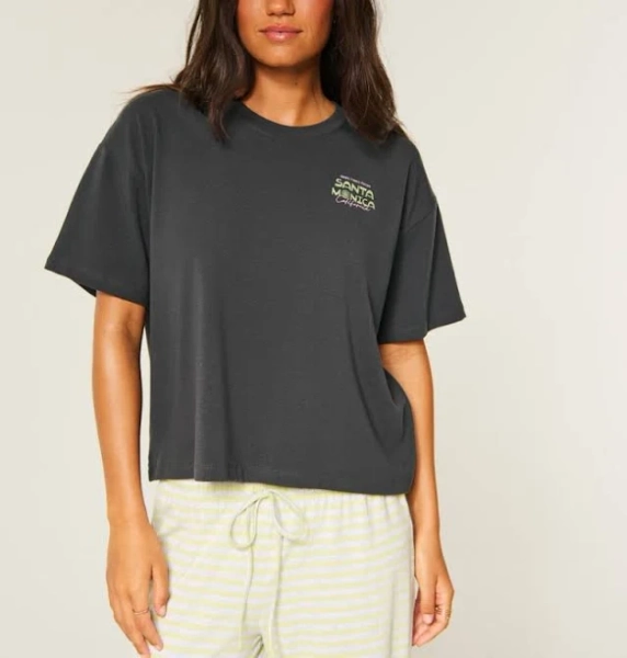 Women's Hollister Easy Santa Monica Graphic Tee