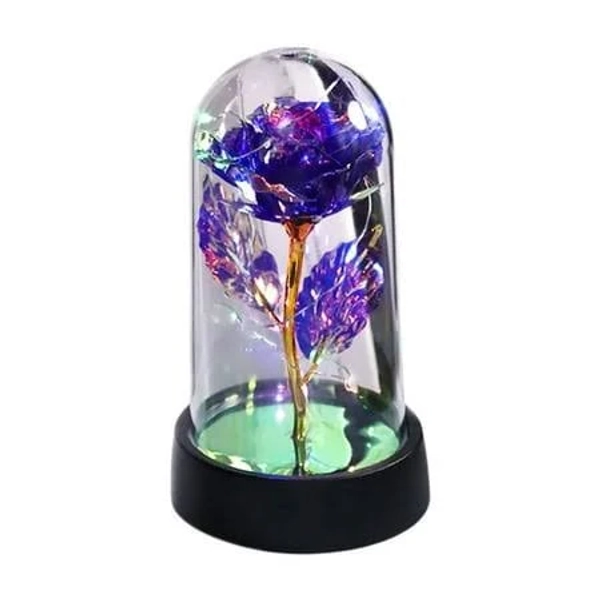 Forever Flowers,Glass Rose Flower,Christmas Rose Gifts for Women,Birthday Gifts for Women Mom Christmas,Flowers for Delivery Prime,Colorful Light Up