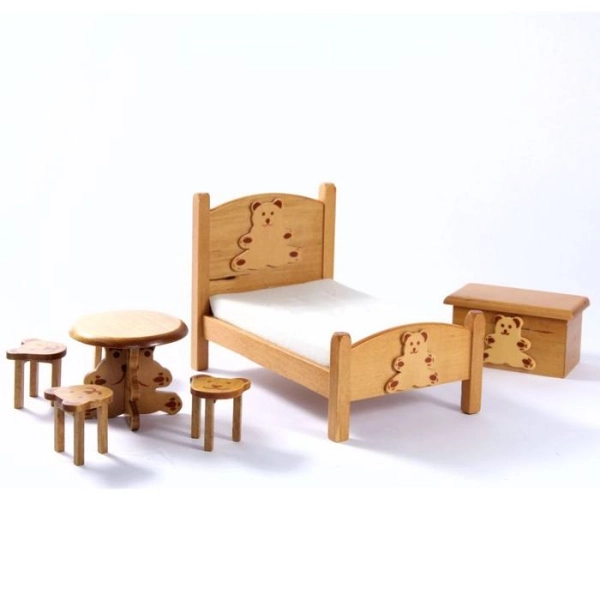 Teddy Bedroom Set for 12th Scale Dolls House