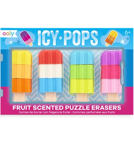 Icy Pops Scented Erasers (Set of 4)