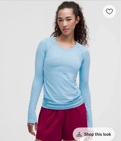 Swiftly Tech Long-Sleeve Shirt 2.0 *Hip Length - Pink Pearl/Pink Pearl - 4