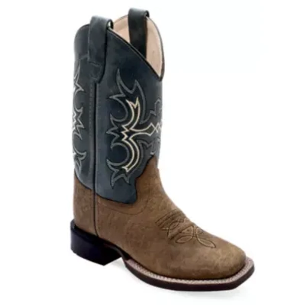 Old West Children's Broad Square Toe Boots