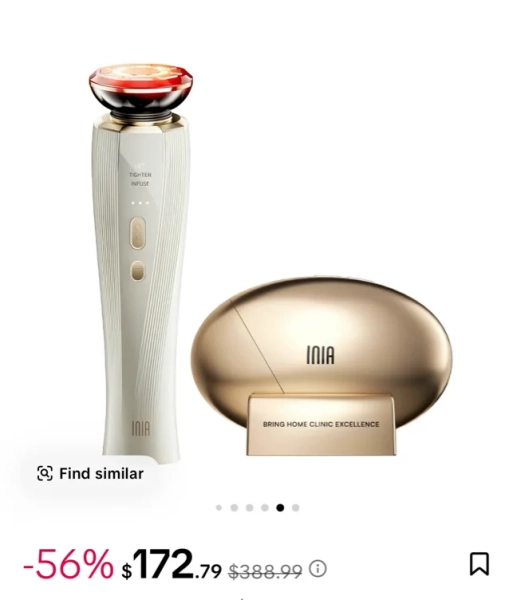 INIA GLACE & FLARE Bundle – All-in-1 Face & Neck Sculpting Beauty | Black Friday Sale TikTok Shop