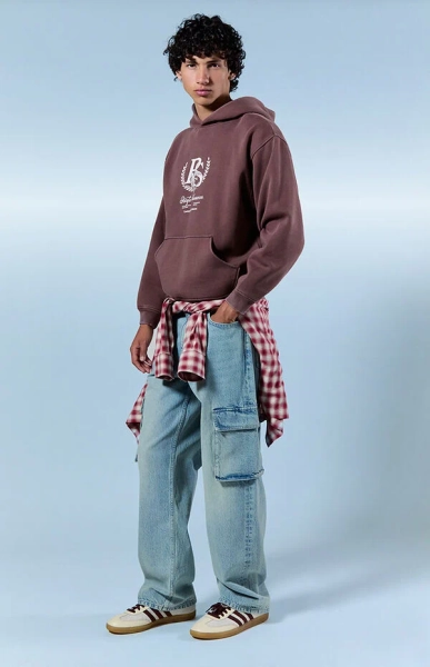 Dylan Baggy Jeans Cargo Light Blue
