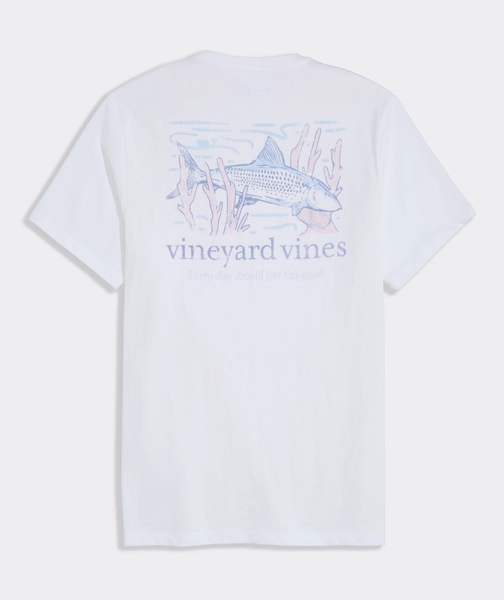 Bonefish Coral Short-Sleeve Pocket Tee
