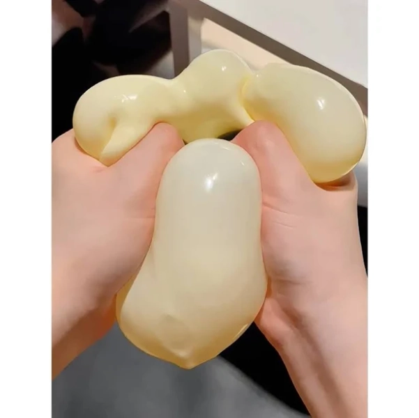 Vaseline Filled Cream Cheese Squishy Ball 5/6CM Soft Stretchy Slow Rebound Squeeze Toy ASMR Sensory