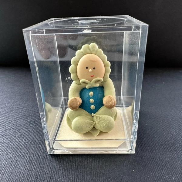 Vintage Bubblegum Buddies Baby in Acrylic Display Case Kencraft 1987 RARE