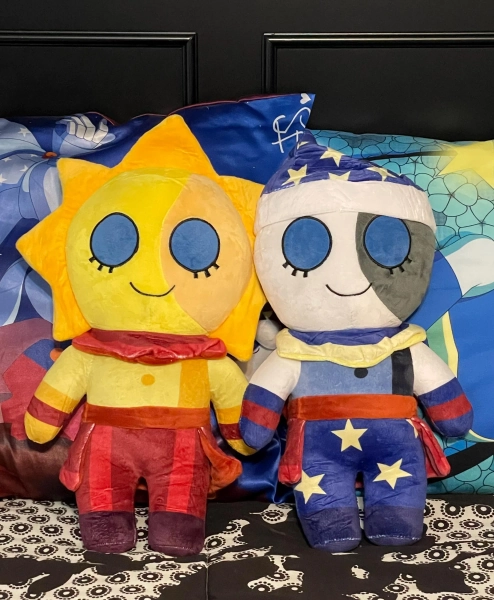 FNAF Sun, Moon, Solar, Jack-O-Moon, Eclipse, Ruin, Nexus, Gemini Plushies - Cute Soft Fabric Plush Dolls, Birthday Christmas Gift(16 inches)