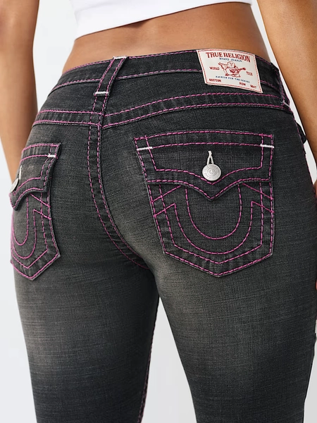 JOEY MID RISE BIG T FLAP FLARE JEAN