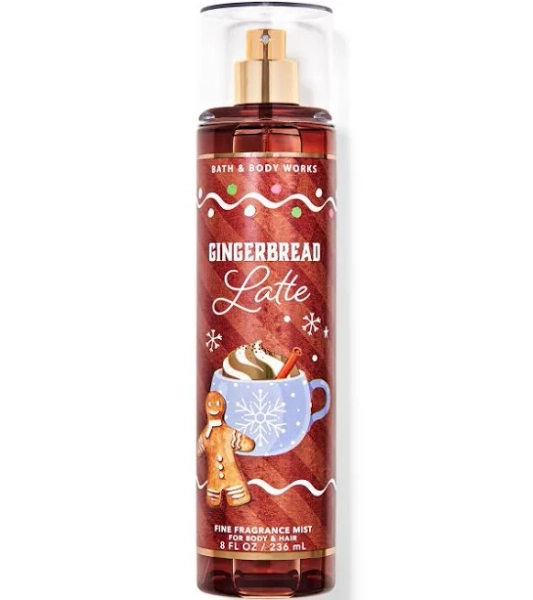 Bath & Body Works Gingerbread Latte Body Mist Fragrance Spray