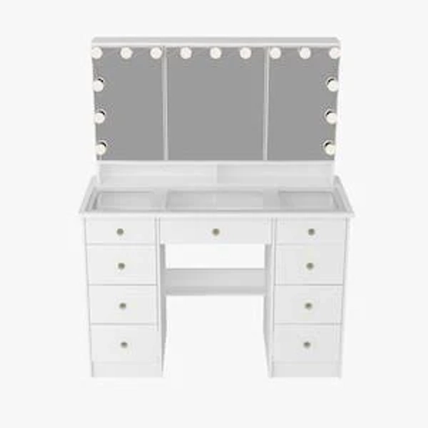 FUFU&GAGA Makeup Vanity Desk Dressing Table