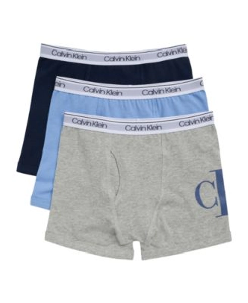 Boys' 4-16 Logo Detail Boxer Briefs, 3-Pack