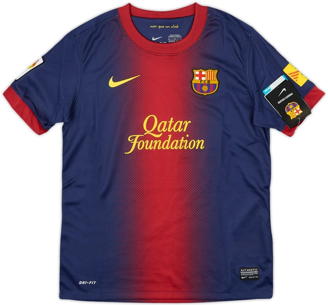 2012-13 Barcelona Home Shirt (M.Boys)