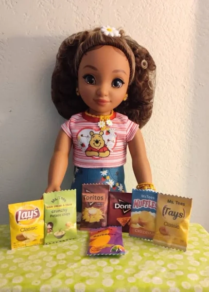 1:3 Scale 18 Inch Doll Food, Potato Chips