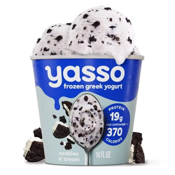 Yasso Cookies & Cream Frozen Greek Yogurt - 14 fl oz