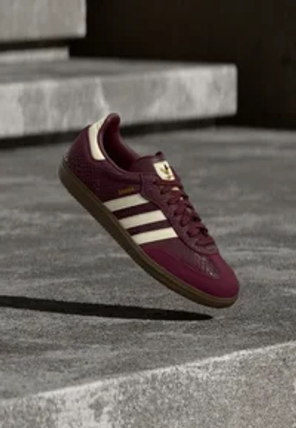 SAMBA OG - Sneakers laag - maroon/cream white/gold-coloured metallic
