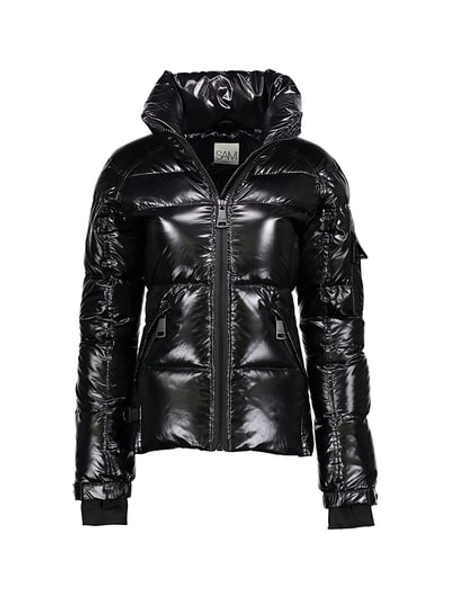 SAM. Girl's Freestyle Down Jacket - Jet - Size 8