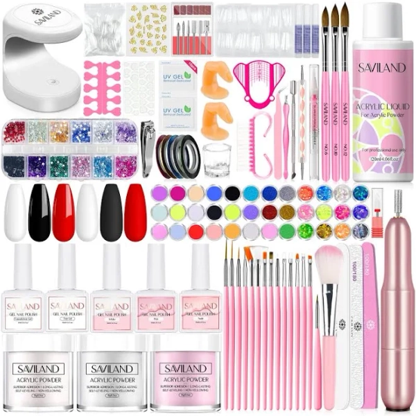 Saviland Women's Professional Acrylic Nail Kit