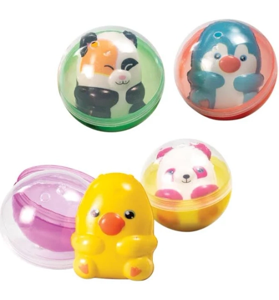 250ct Squishie Pets in 2 Round Capsules