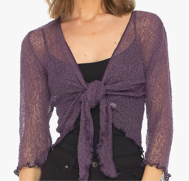 little sheer cardigan