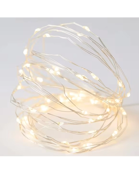 Silver Wire String Lights