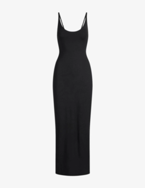 Skimpy Scoop-Neck Stretch-Modal Maxi Dress - XXS
