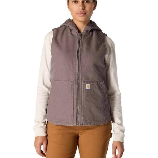 Carhartt Women's Washed Duck Insulated Hooded Vest